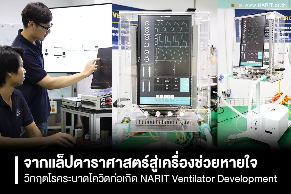 EP. 7  จากแล็ปดาราศาสตร์สู่เครื่องช่วยหายใจ : วิกฤตโรคระบาดโควิดก่อเกิด NARIT Ventilator Developmen