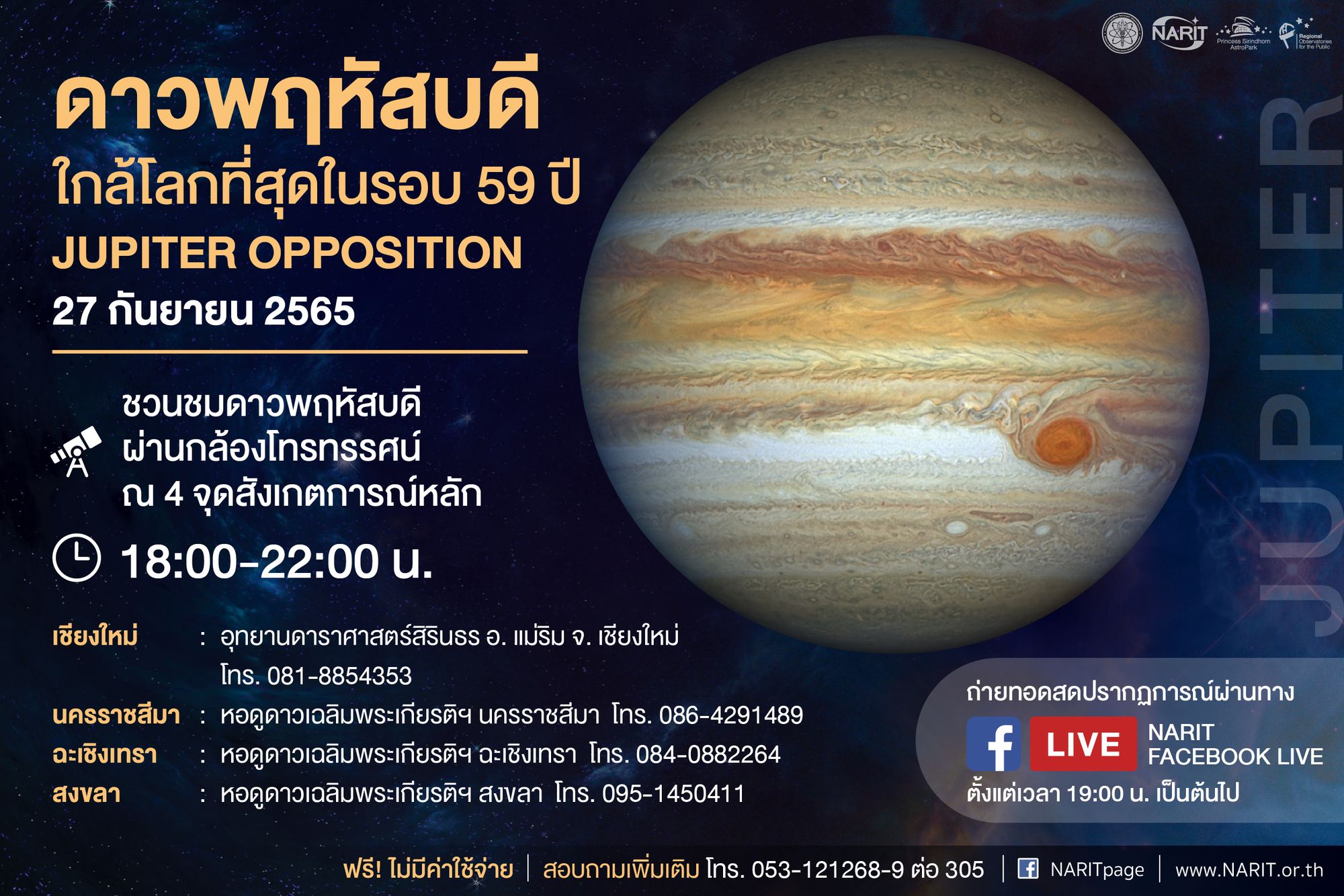 27 ก.ย. นี้ ดาวพฤหัสบดีใกล้โลกสุดในรอบ 59 ปี