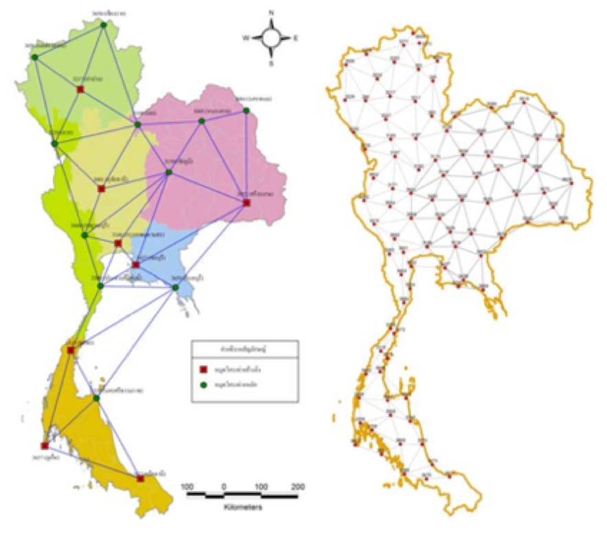 43geodesy fig5ab โครงข่ายไทย